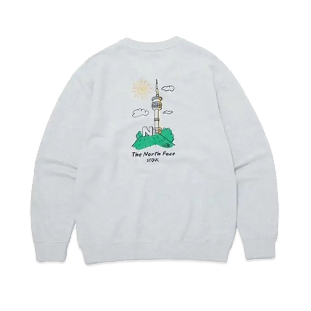 The North Face Seoul Four Seasons Sweatshirts "Stone Gray"