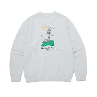 The North Face Seoul Four Seasons Sweatshirts "Stone Gray"