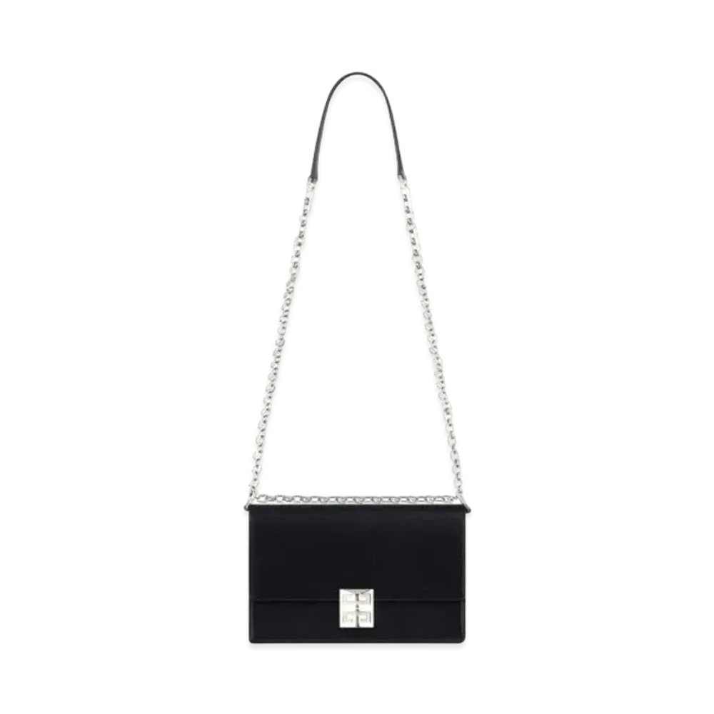 GIVENCHY Medium 4G Bag in Box Leather with Chain "Black"