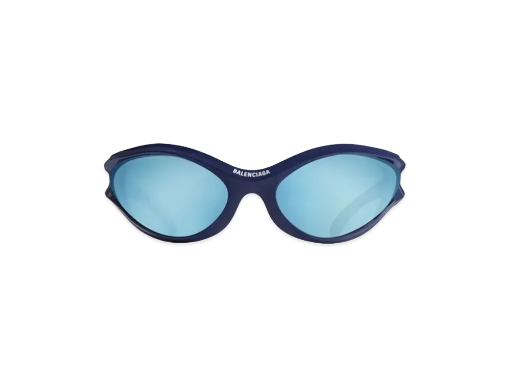 BALENCIAGA Dynamo Round Sunglasses "Blue"
