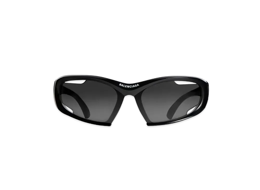 BALENCIAGA Dynamo Rectangle Sunglasses "Black"