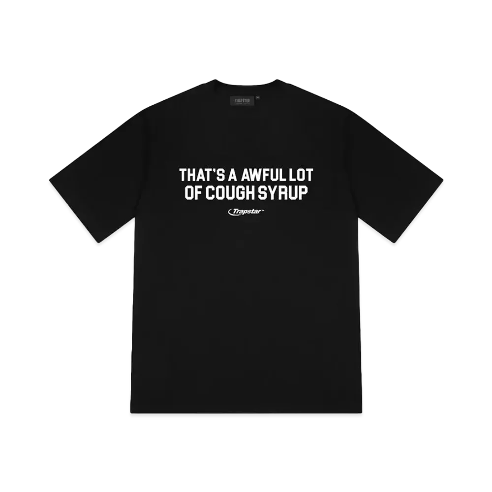 TRAPSTAR x COUGH SYRUP Print T-Shirt "Black"