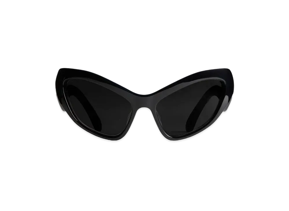 BALENCIAGA Women's Hamptons Cat Sunglasses Bio-Based Injected Nylon with Lenses "Black/Grey"