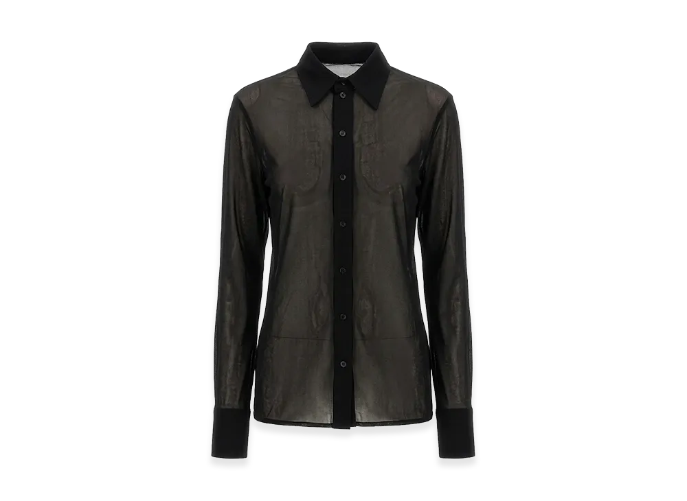 Saint Laurent Women's Jersey Shirt "Black"