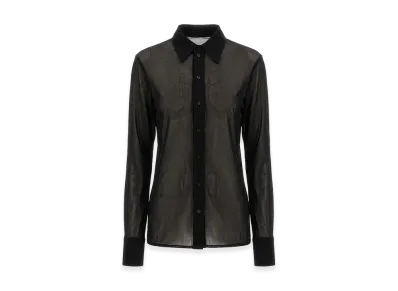 Saint Laurent Women's Jersey Shirt "Black"