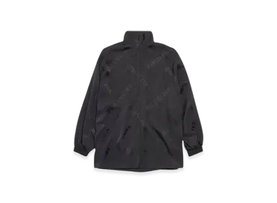 BALENCIAGA Women's Bal Diagonal Allover Fluid Tracksuit Jacket "Black"