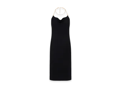 Bottega Veneta Women's Viscose Midi Dress "Black"