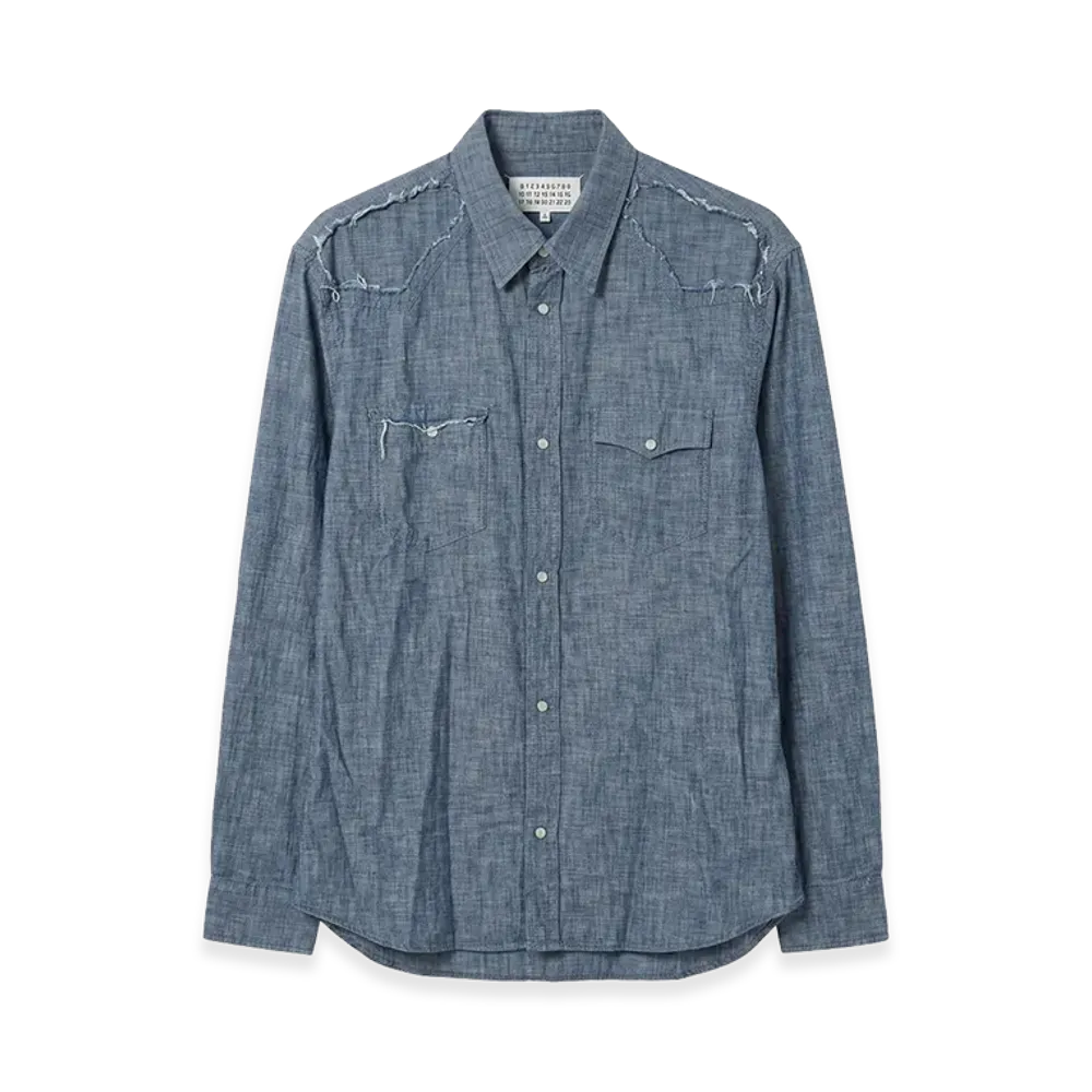 Maison Margiela Cut out Dungaree Shirt "Indigo"