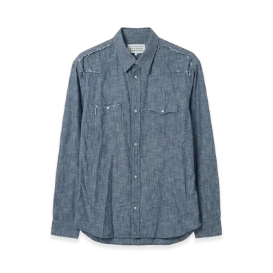 Maison Margiela Cut out Dungaree Shirt "Indigo"