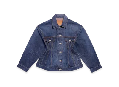 BALENCIAGA Women's Hourglass Jacket "Dark Blue"