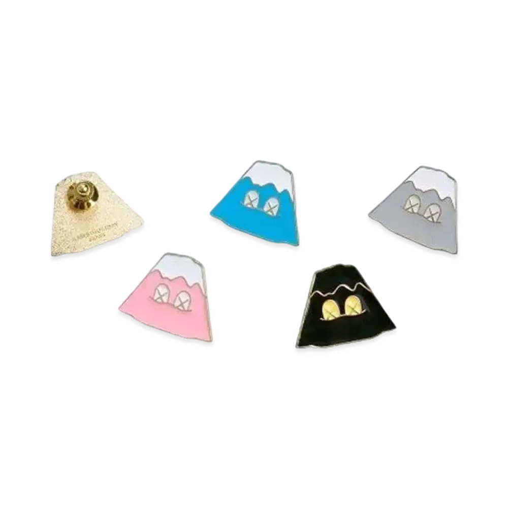 KAWS HOLIDAY Japan Mount Fuji Pin Set (Set of 4) "Multi"