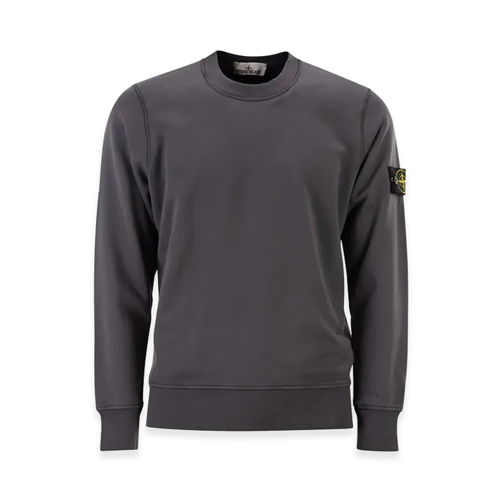 Stone Island Regular Fit Medium-Weight Cotton Crewneck Sweatshirt With Raglan Sleeves "Grey"