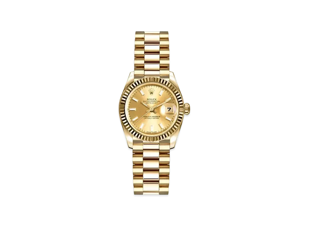 ROLEX Lady-Datejust "Champagne/Yellow Gold"