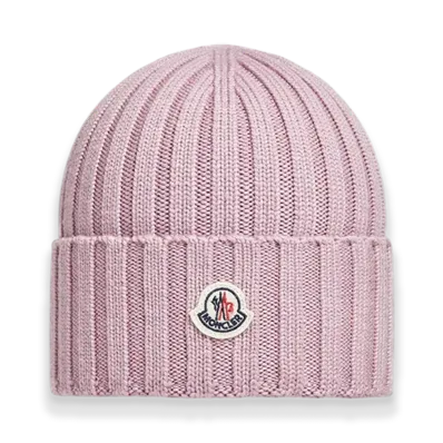MONCLER Wool Beanie "Pink"