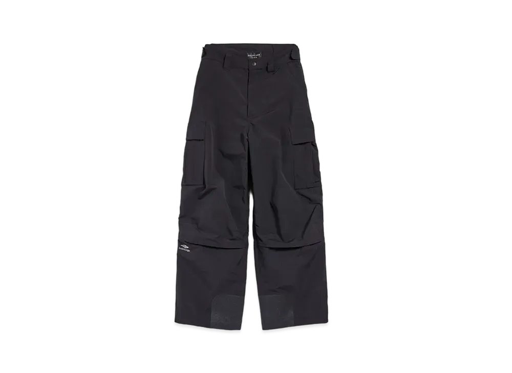 BALENCIAGA Men's 3B Sports Icon Ski Cargo Pants Technical Ripstop "Black"