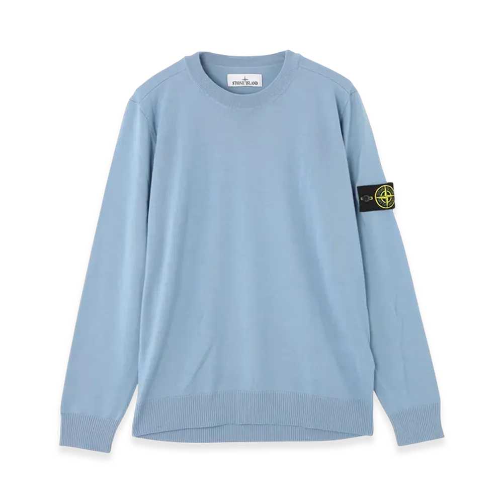 Stone Island Crewneck Knit "Pastelblue"