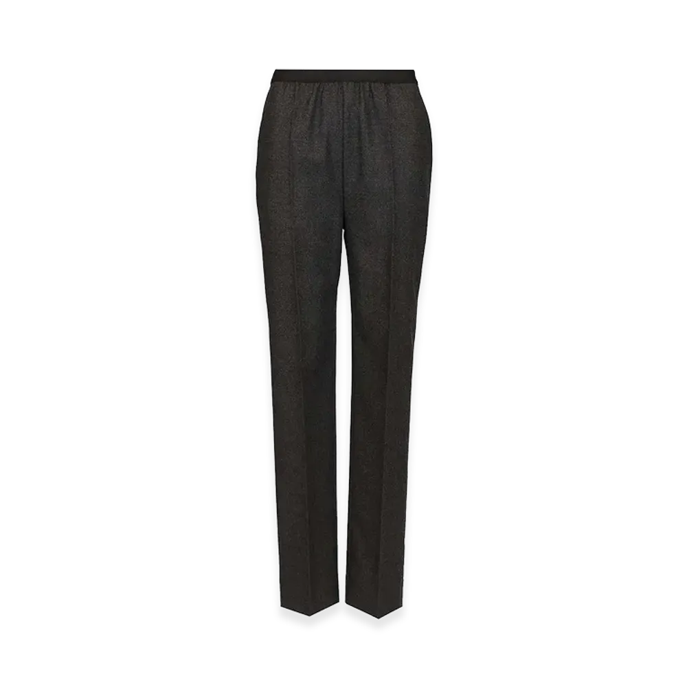 Maison Margiela Women's Straight-Leg Pants In Wool "Gray"