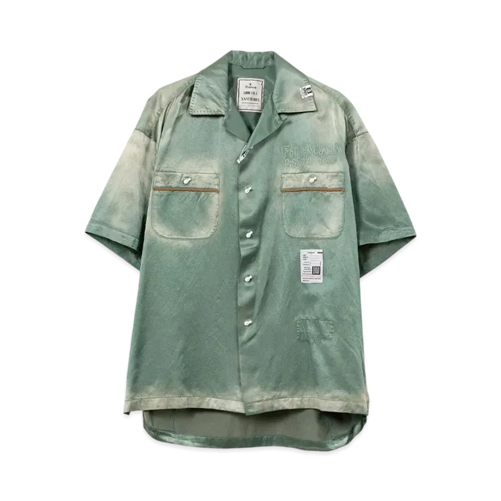 Maison MIHARA YASUHIRO Embriodery Bowling Shirt "Khaki"