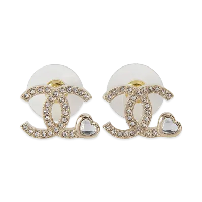 CHANEL Earrings "Gold/Rhinestone"