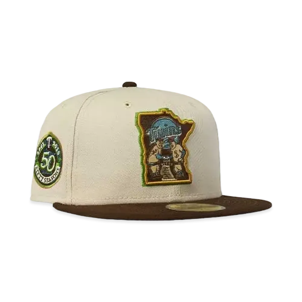 NEW ERA MINNESOTA TWINS 50 SEASON "NATURAL×BROWN"