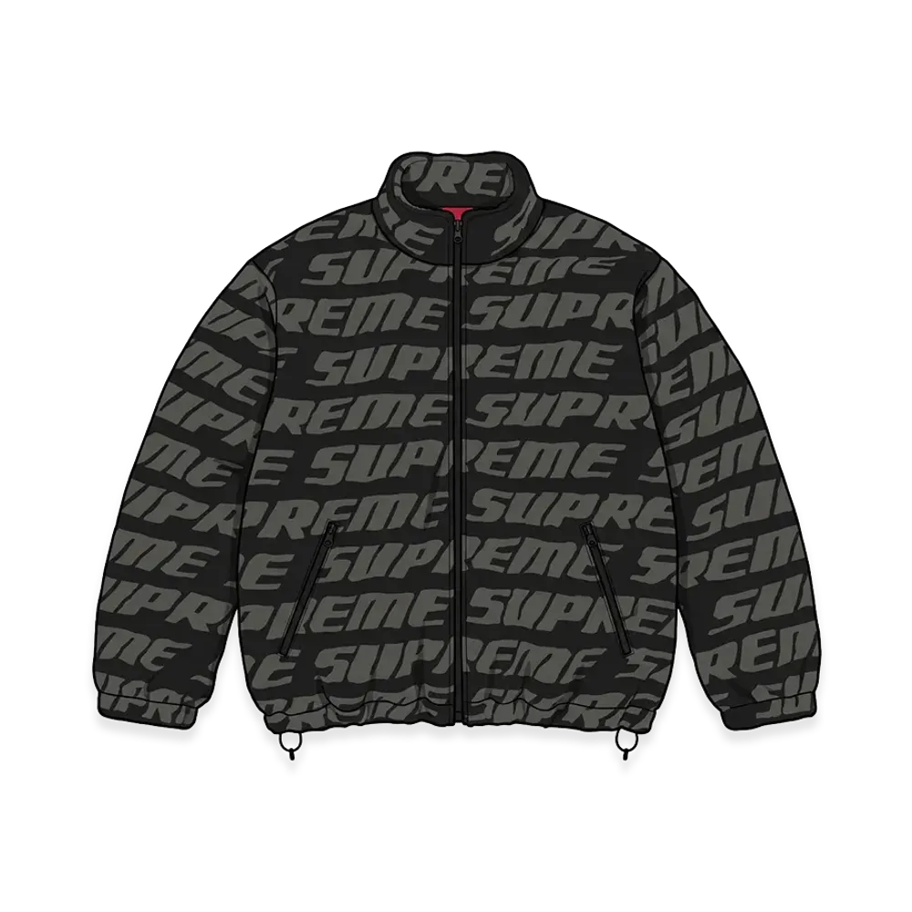 Supreme Repeat Jacquard Fleece Jacket "Black"
