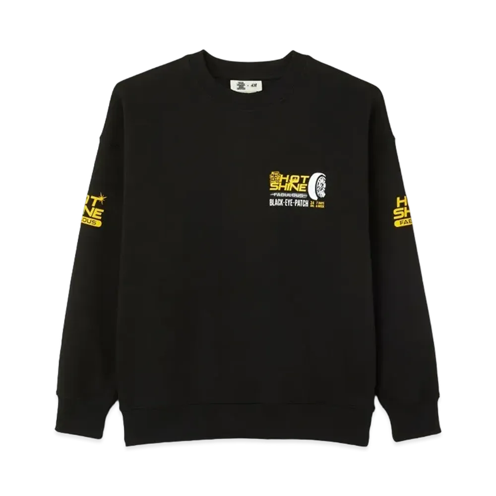 BlackEyePatch x H&M AUTO COLLECTION SWEAT SHIRT "Black"