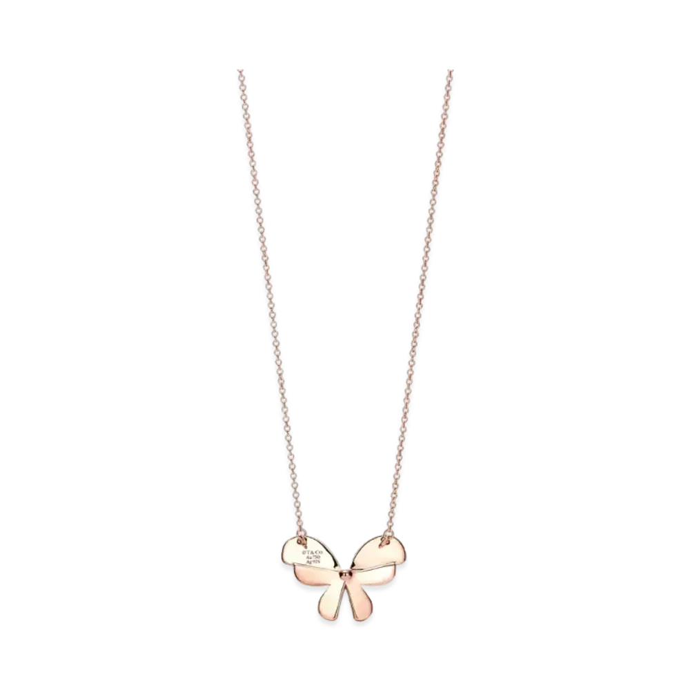 Tiffany & Co. Return to Tiffany Love Bugs Butterfly Pendant 18K "Silver/Rose Gold"