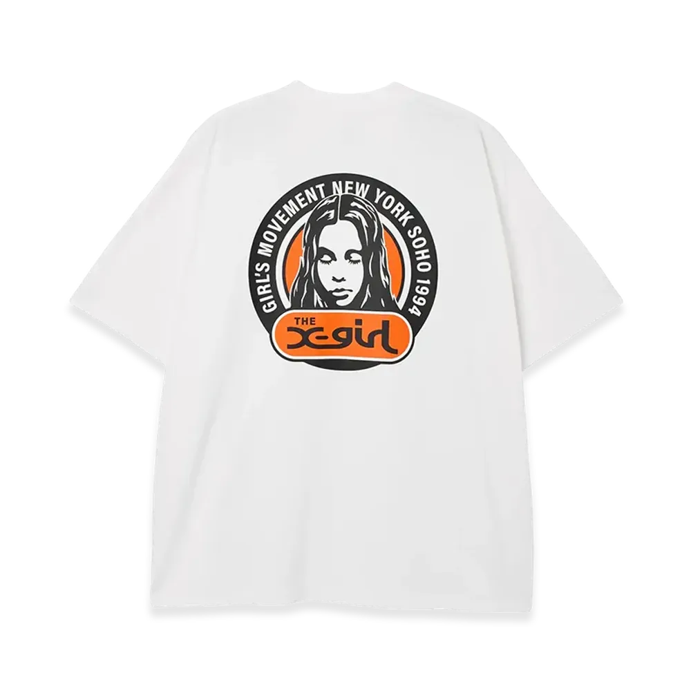 X-Girl Women's Circle Logo And Face S/S Big Tee Dress "White"