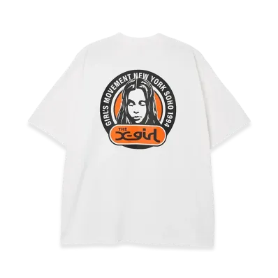 X-Girl Women's Circle Logo And Face S/S Big Tee Dress "White"