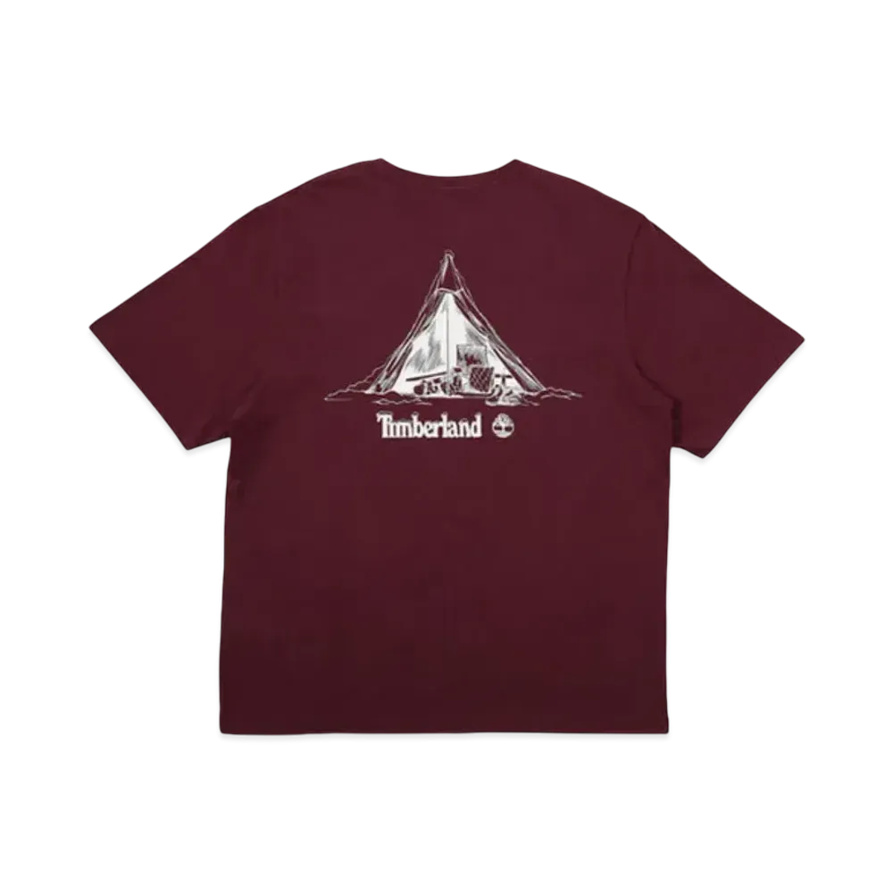 Timberland Allgender Short Sleeve Camp Graphic Tee "Tawny Port"