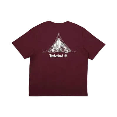 Timberland Allgender Short Sleeve Camp Graphic Tee "Tawny Port"