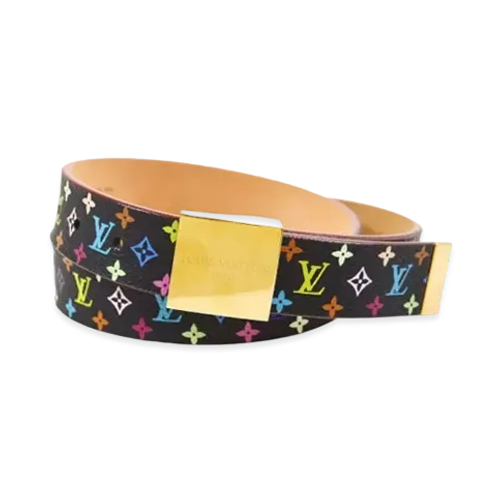 Louis Vuitton Monogram Multicolor Ceinture Carre "Noir"