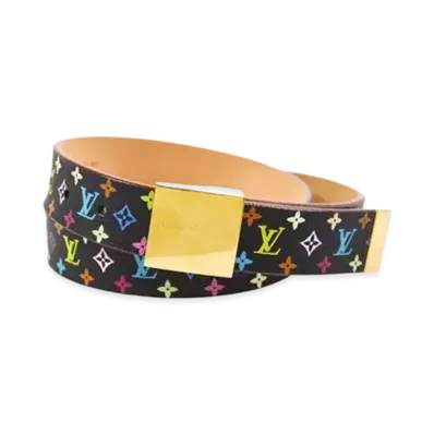 Louis Vuitton Monogram Multicolor Ceinture Carre "Noir"