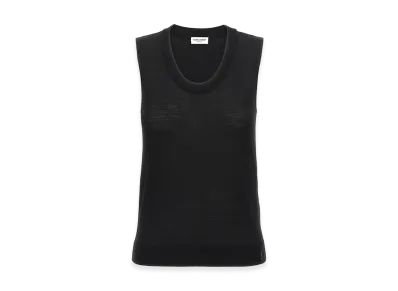 Saint Laurent Women's Wool Vest "Black"