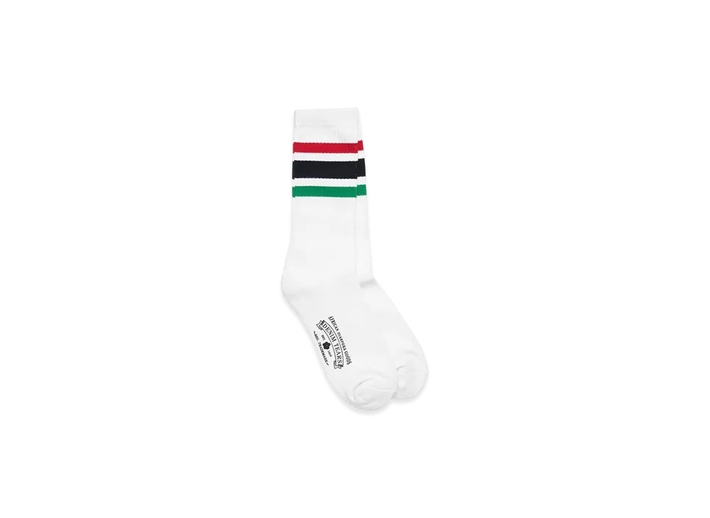 DENIM TEARS RBG 3-Pack Socks "White"