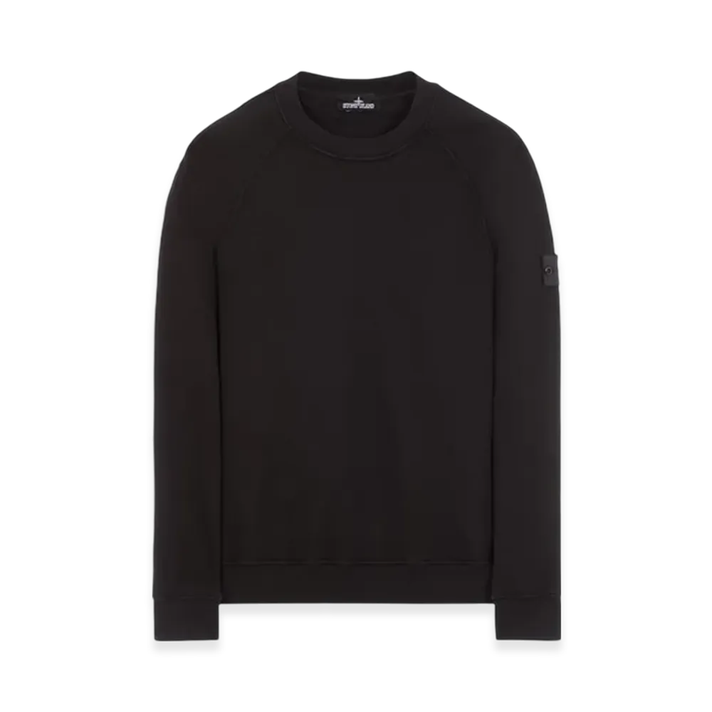 Stone Island Shadow Project 60619 Embroidery Cotton Fleece Crewneck Sweatshirt - 23SS "Black"