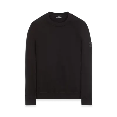 Stone Island Shadow Project 60619 Embroidery Cotton Fleece Crewneck Sweatshirt - 23SS "Black"