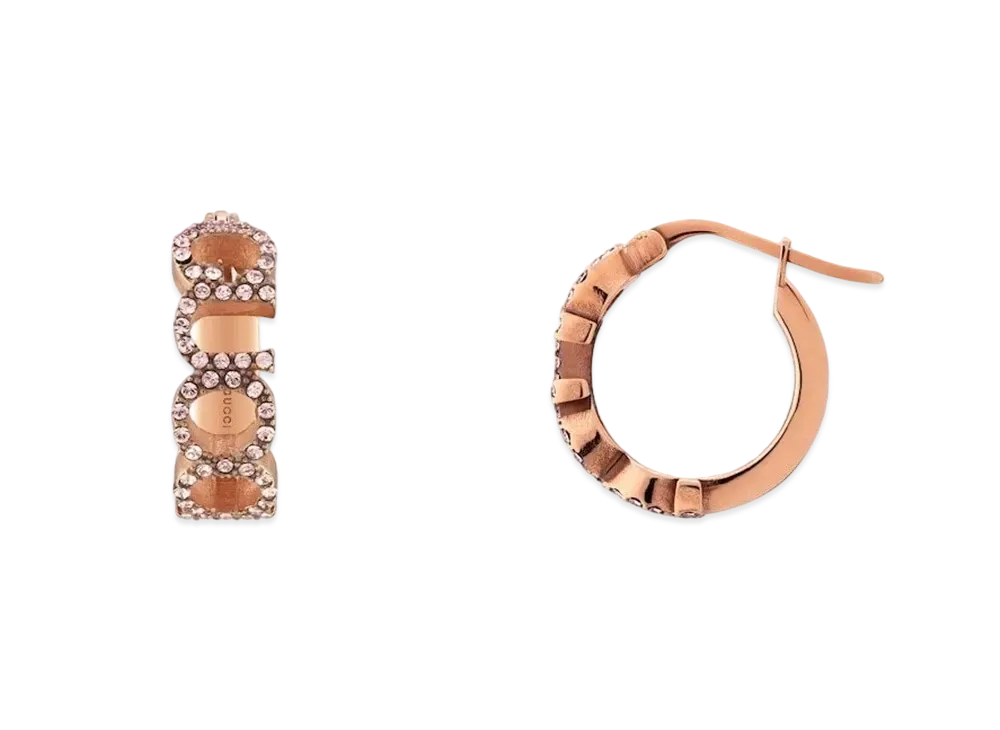 GUCCI Letter Hoop Earrings