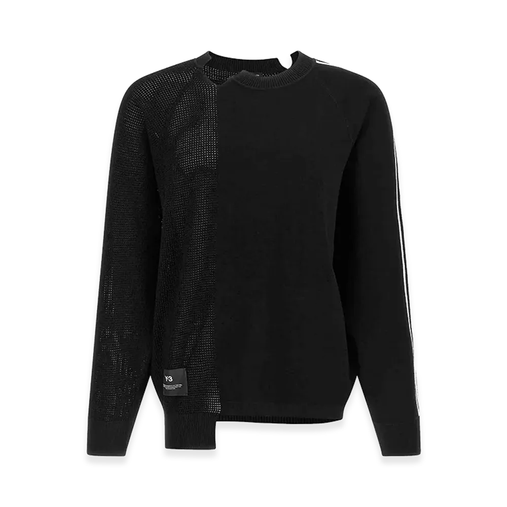 Y-3 Women's Logo Knit Sweater "Black"