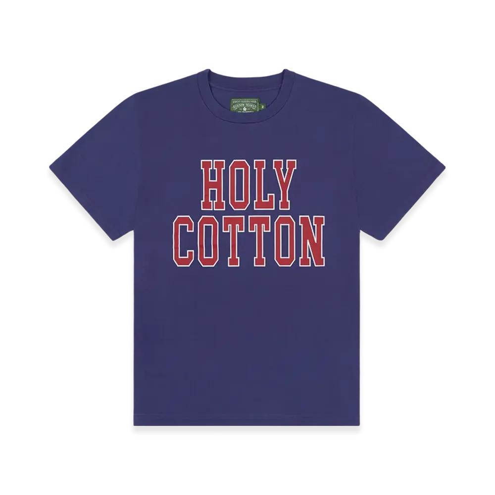 DENIM TEARS Holy Cotton Tee "Navy"