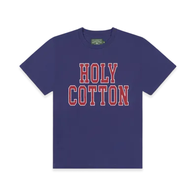 DENIM TEARS Holy Cotton Tee "Navy"