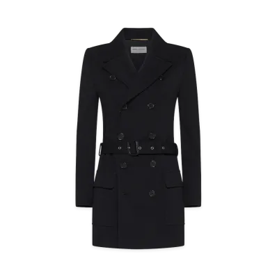 Saint Laurent Women's Coats "Noir"