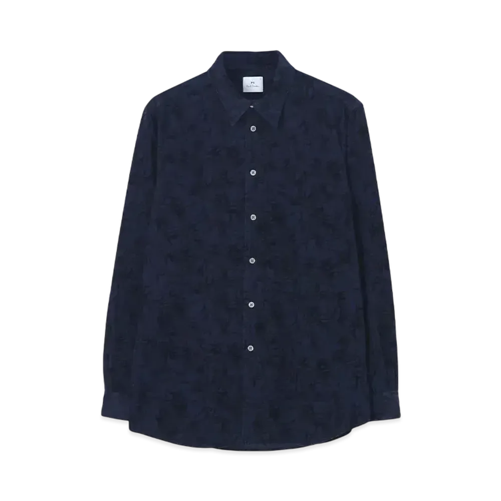 Paul Smith Drawing Line Corduroy Shirt "Navy"