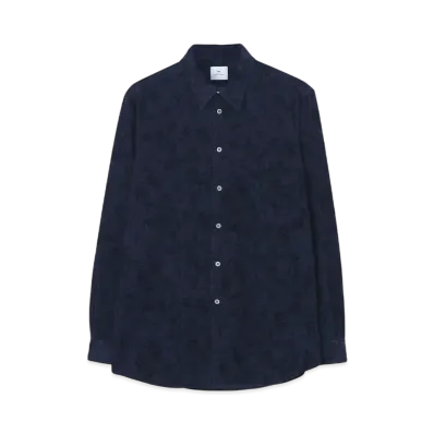 Paul Smith Drawing Line Corduroy Shirt "Navy"