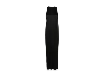 Saint Laurent Women's Crepe Satin Maxi Dress "Black"