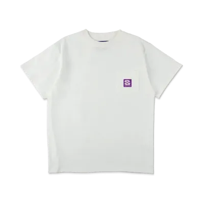 WIND AND SEA Uneven Dye Pocket S/S Tee "White"