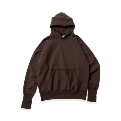 Unlikely Split Raglan Sleeve Hoodie "Brown"