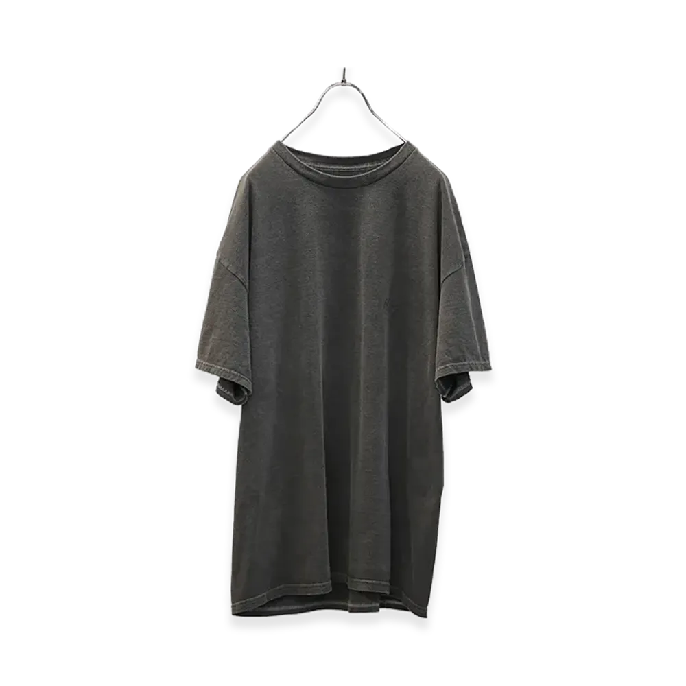 ANCELLM Dyed Embroidery T-Shirt "Black"
