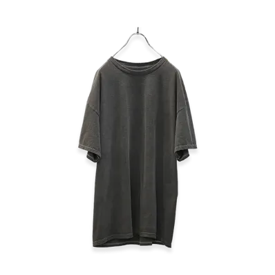 ANCELLM Dyed Embroidery T-Shirt "Black"