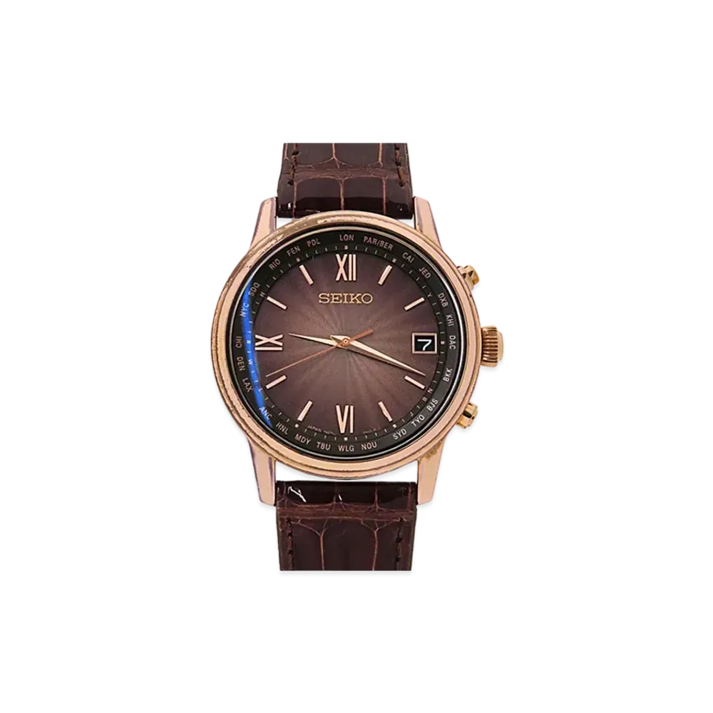 SEIKO Brights Solar Radio "Brown" SAGZ098